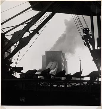 (INDUSTRIAL--GERMANY) Presentation album entitled Schwelwerk Offleben, with 35 photographs of a steam power plant.